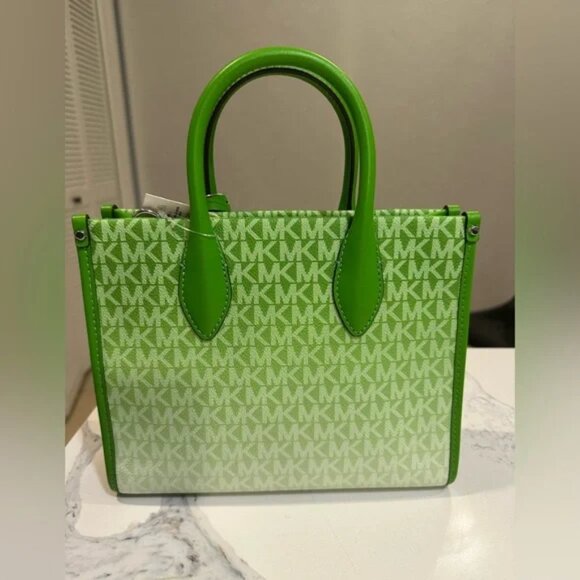 🍍 Michael Kors  Stunner Mirella Small Shopper Ombre Crossbody - NWT $448 MSRP - Picture 9 of 13